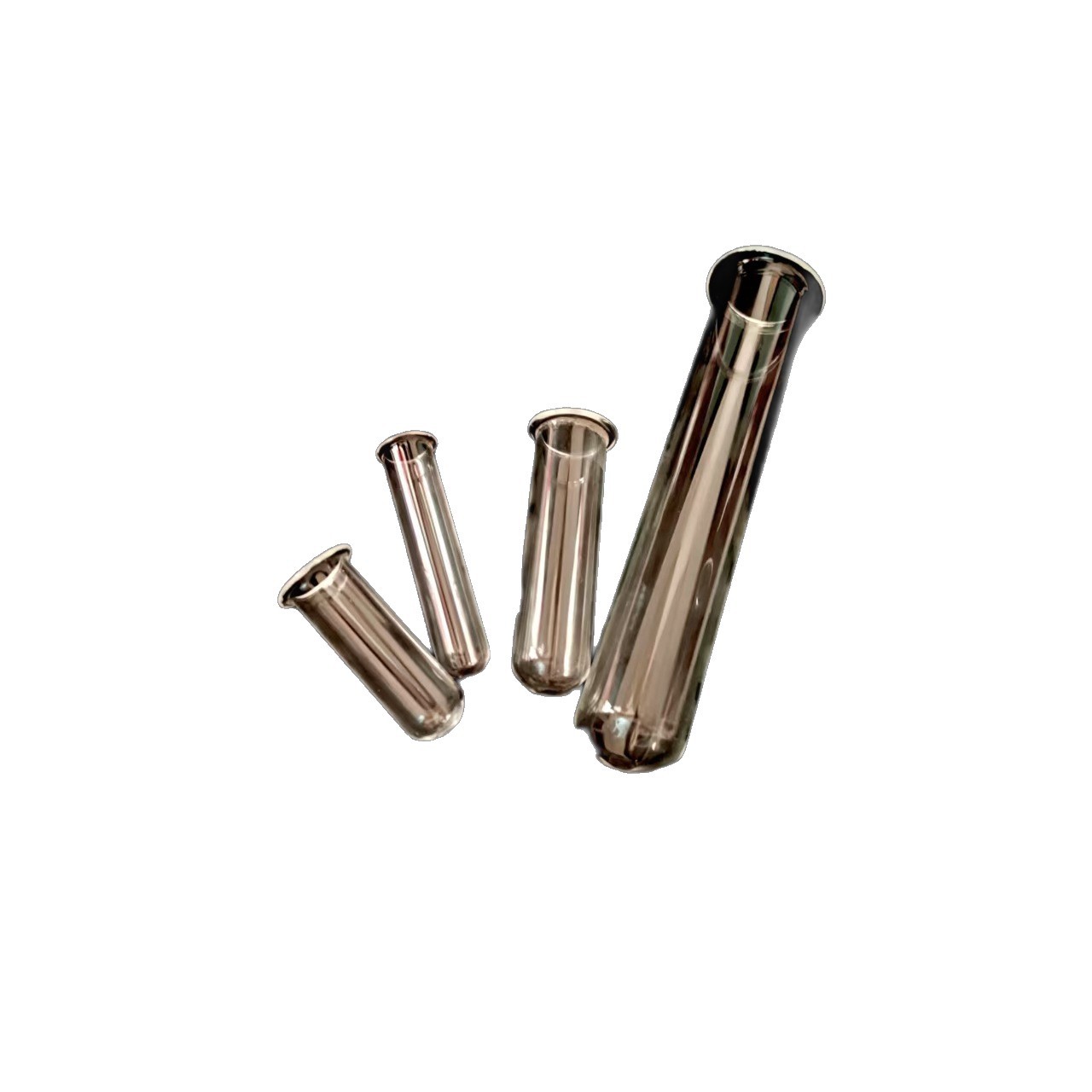 Transparent Straight Tube Test Tube with Flared Edge, Transparent Glass for Bedroom, Desktop, Living Room, Dining Table, Flower Arrangement Vase