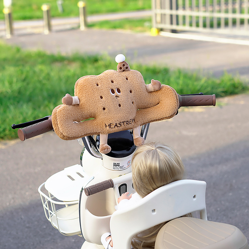 Electric Vehicle Anti-Collision Head Protection Pad Baby Front Child Seat Anti-Collision Pad Battery Vehicle Thickeneded Protective Pad Universal