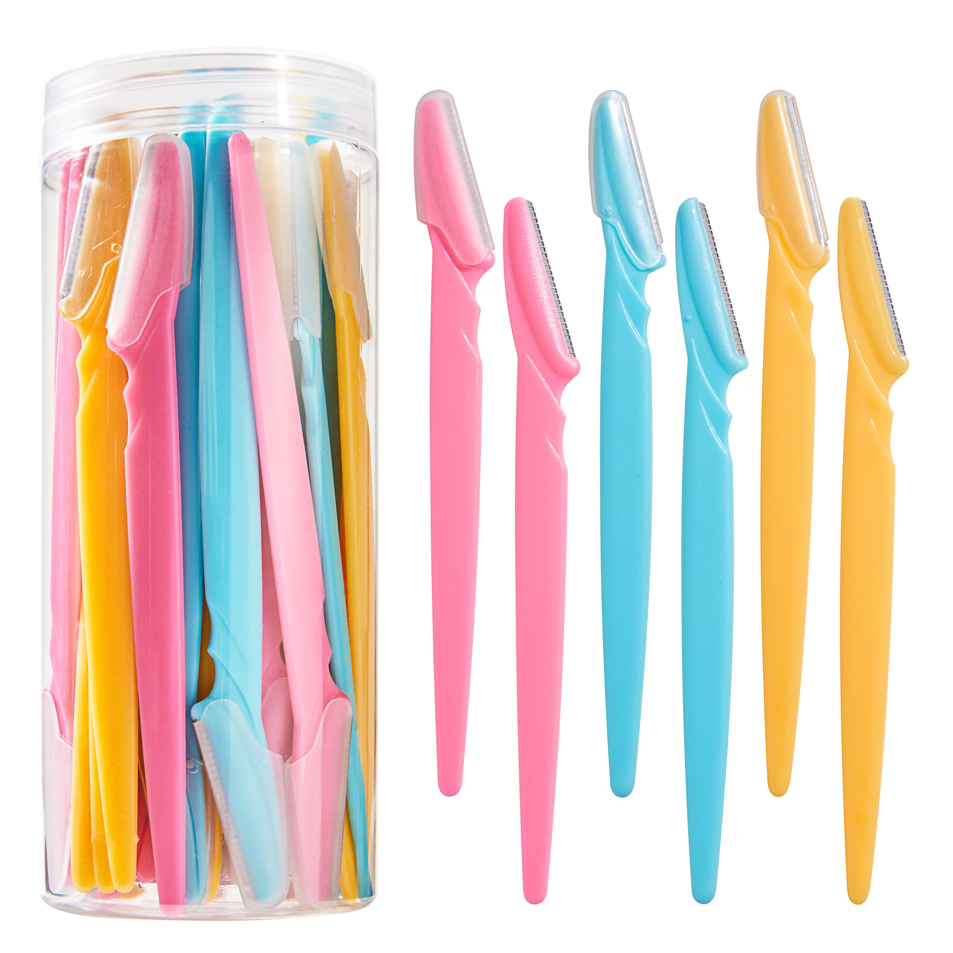 Factory eyebrow trimming knife stainless steel eyebrow shaving knife professional eyebrow shaving blade for beginners makeup artist eyebrow shaving tool