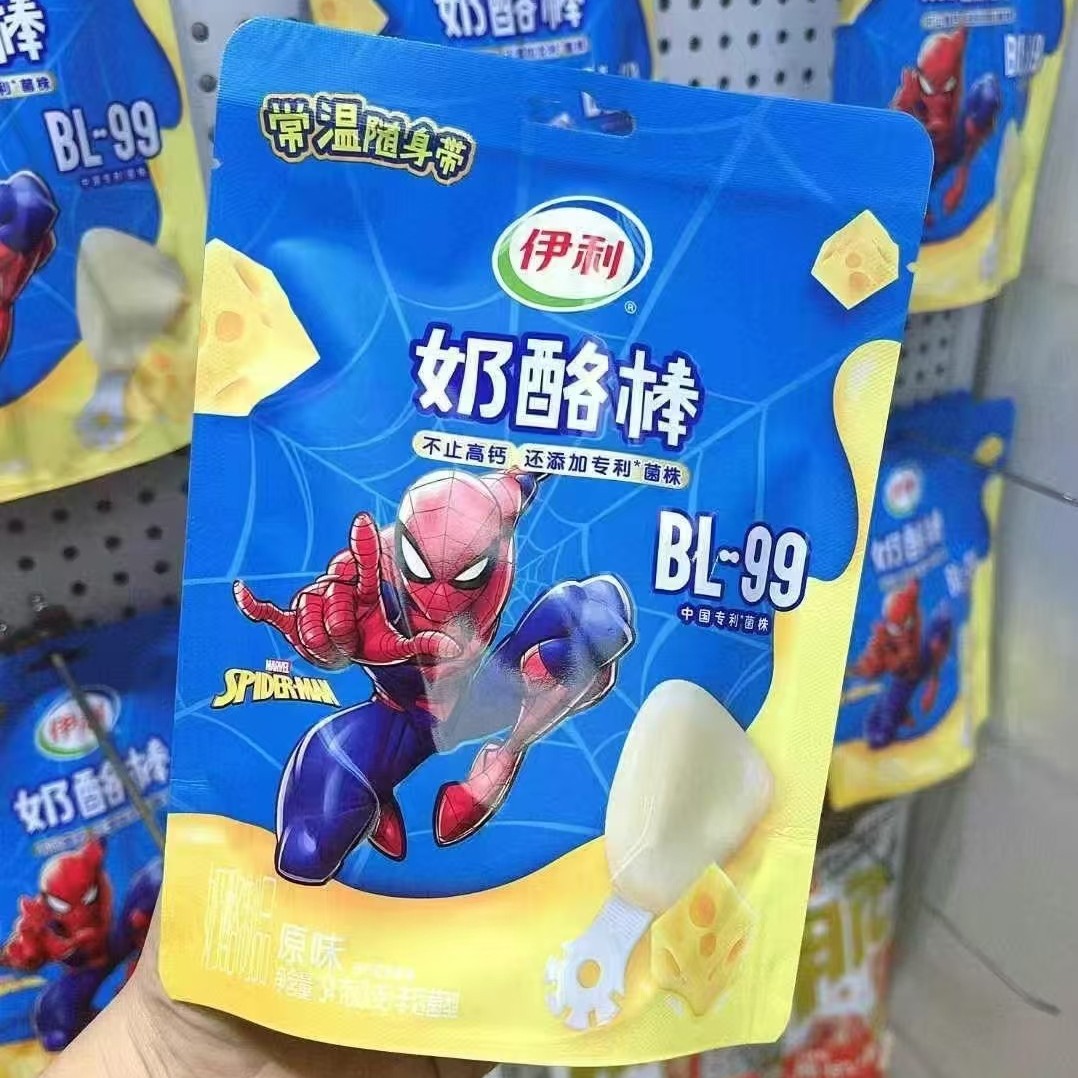 Или Сырные Палочки Двухслойные Клубничные Смешанные Фрукты Оригинальные Закуски При Комнатной Температуре Для Детей Принцесса Эльза Человек-Паук