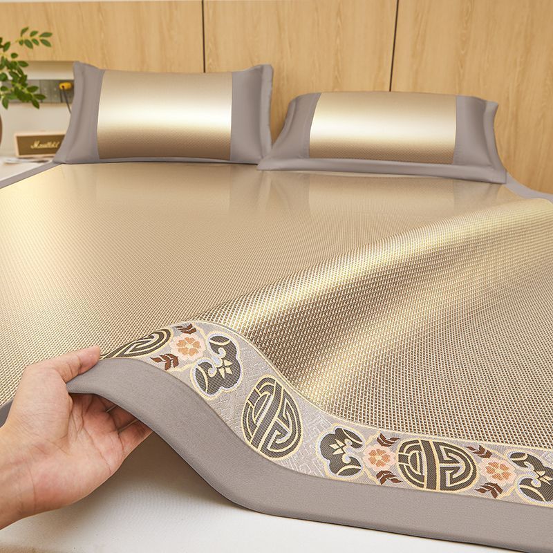 Мат класса A, двусторонний ротанговый мат, складной, летний мат из ледяного шелка, антибактериальный и противоклещевой мат для младенцев