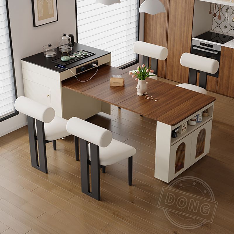 Новый островной обеденный стол, интегрированный, выдвижной, складной, для малых квартир, многофункциональный