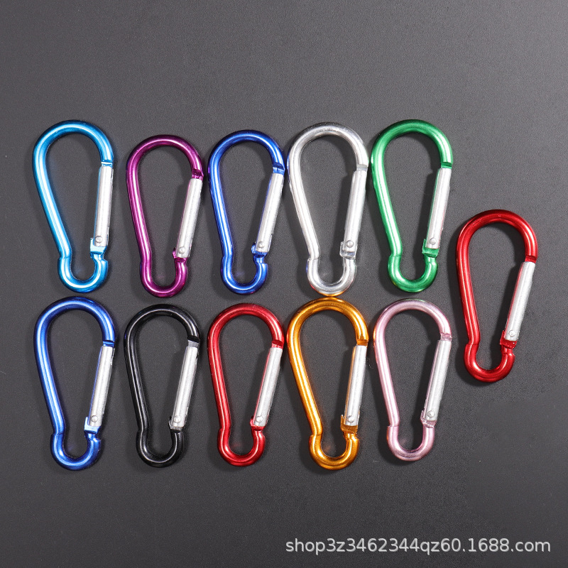 No. 5 color gourd-shaped multifunctional carabiner quick hanging buckle wholesale aluminum alloy carabiner mountaineering keychain
