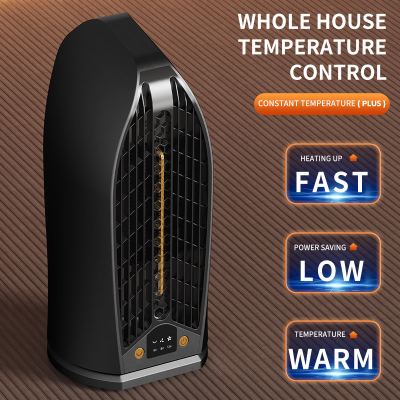 Amazon Dropshipping Fast Heating Ceramic Hot Air Fan Office Heater Energy-Saving Shaking Head Heater Household Heater