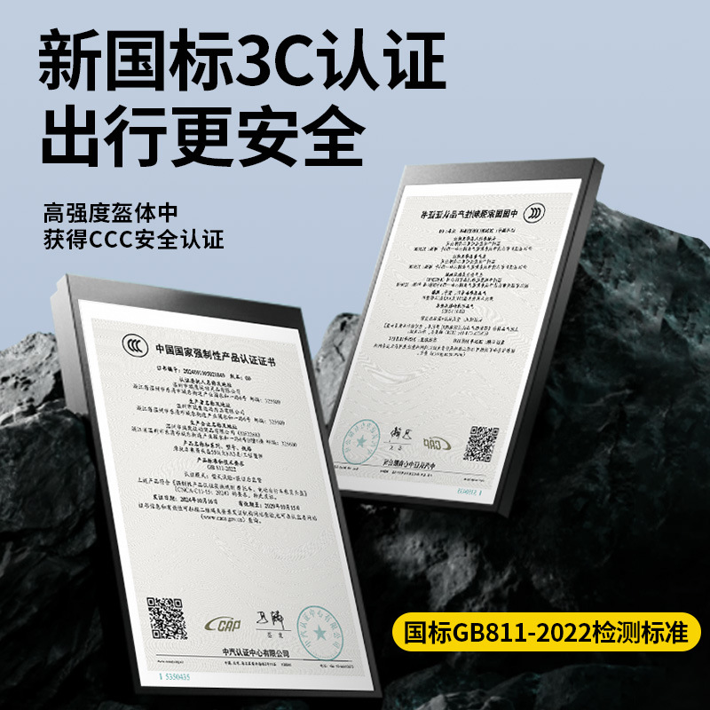 New National Standard 3C Certified Electric Motorcycle Helmet for Men and Women, Battery Car Anti-Double Mirror Summer All-Season Safety Helmet