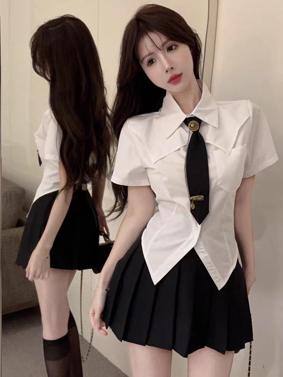 Jk Uniform Foot Massage Foot Bath Sauna Spa Technician Nightclub Work Clothes Sexy Soft Massage Long-Sleeved Two-Piece Suit
