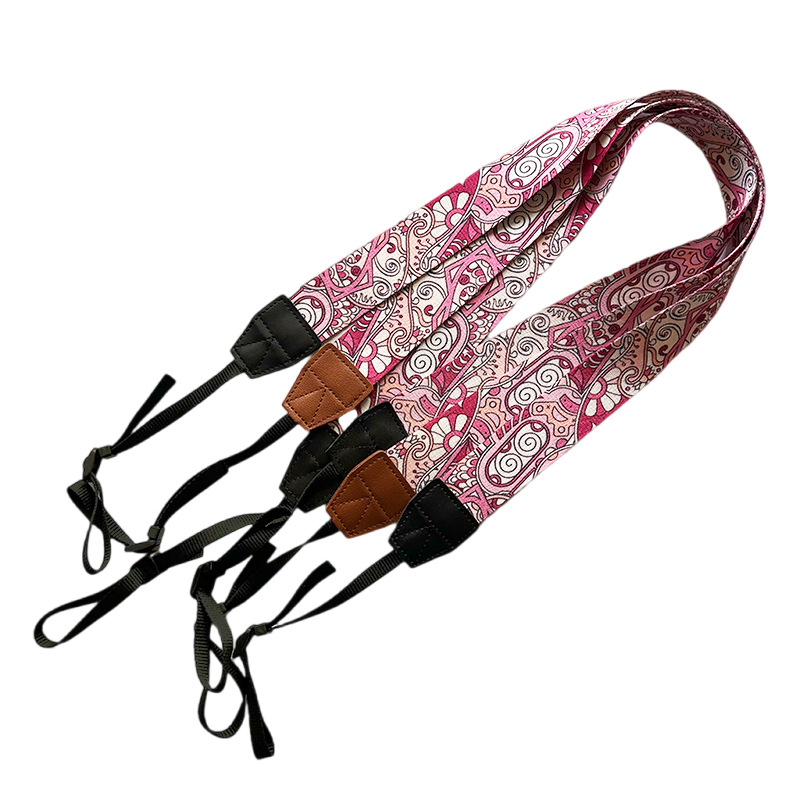 Wholesale Digital Camera Cross-Shoulder Strap Decompression Strap Processing Camera Halter Jacquard Shoulder Strap Ethnic Style Strap Slr