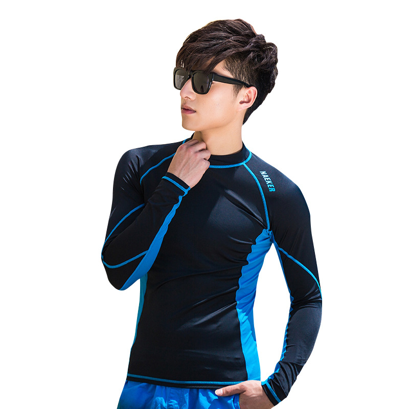 2024 Wetsuit Skill Training Men's Long Sleeve Swimsuit Surfing Sun Protection Suit Wet Suit Wetsuit Jellyfish Quick-drying Suit