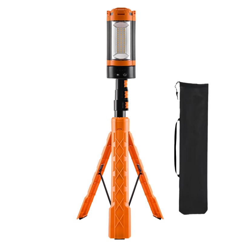 New three-page 1.8m bracket flashlight strong light charging camping light outdoor long endurance emergency work light