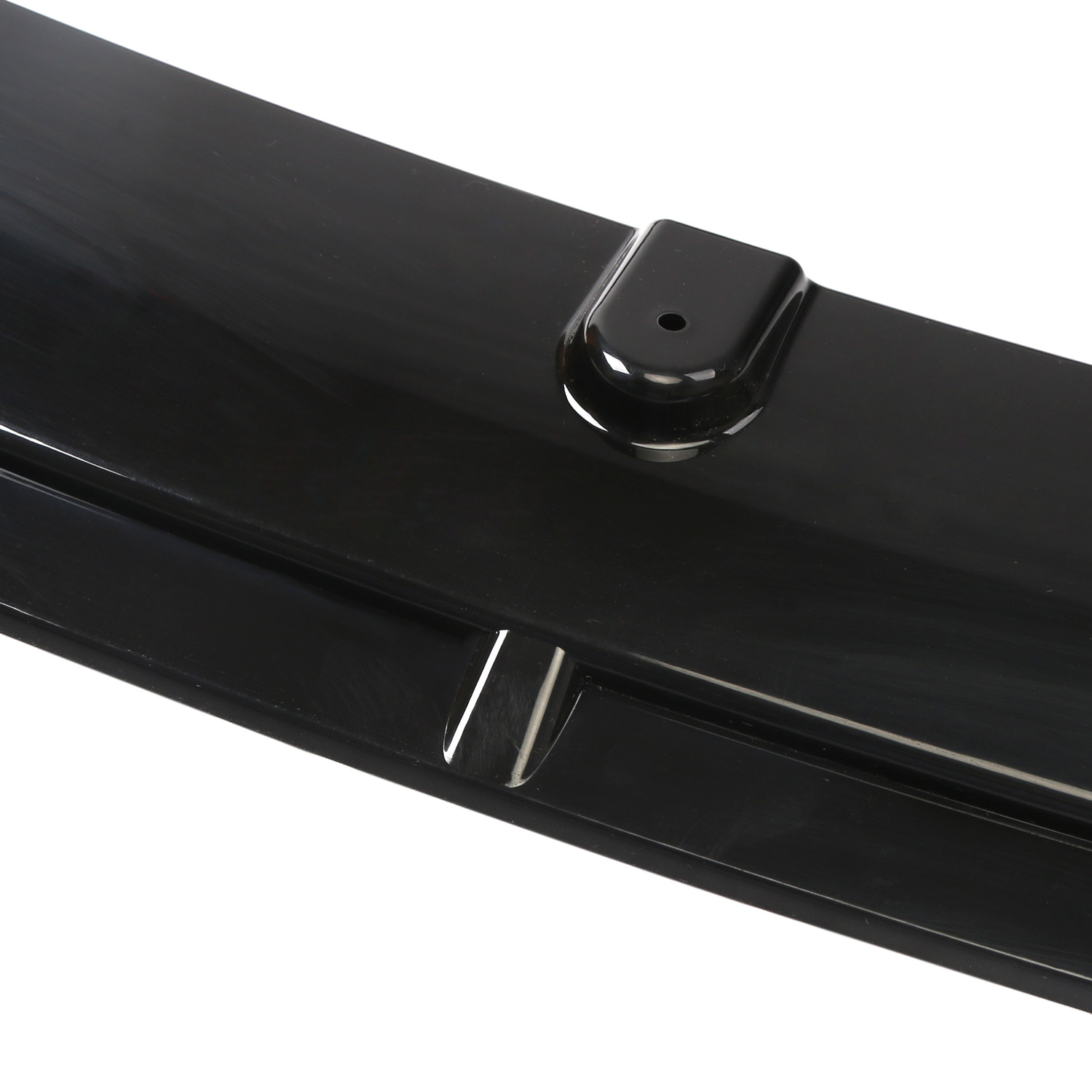 Car universal three-section front shovel car modification front shovel three-section front lip small surrounded corner head shovel bright black