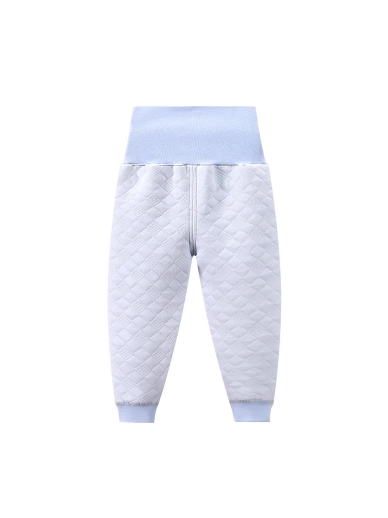 Infant and Toddler Three-Layer Quilted Seamless Thermal Pants, Dual-Use for Boys and Girls, High-Waisted, Tummy-Protecting, Thickened for Warmth
