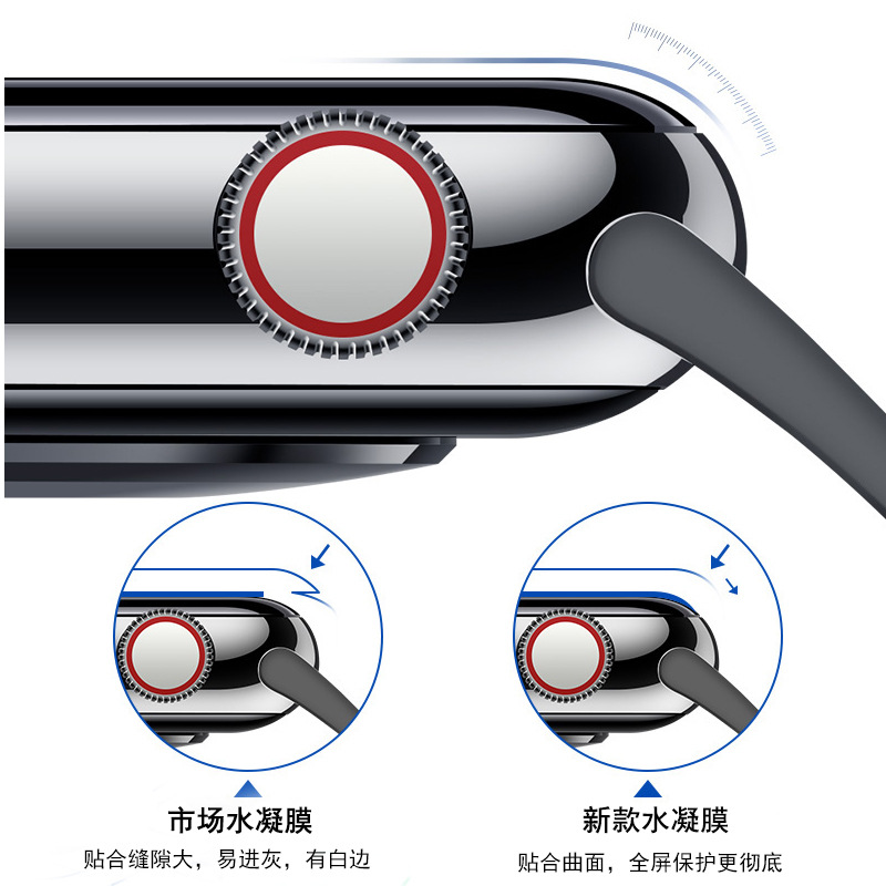 For iwatchS8 Soft Film ultra49mm Apple Watch S10 Curved Surface HD Hydrogel Film SE Full Screen Film