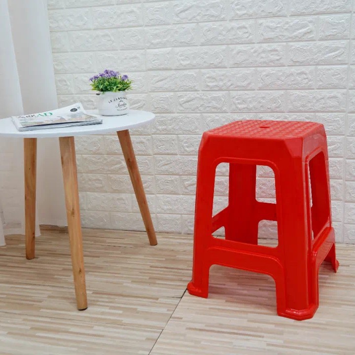 Утолщенный пластиковый табурет высотой 47 см Pearl River Chair синий квадратный табурет красный квадратный табурет 2521
