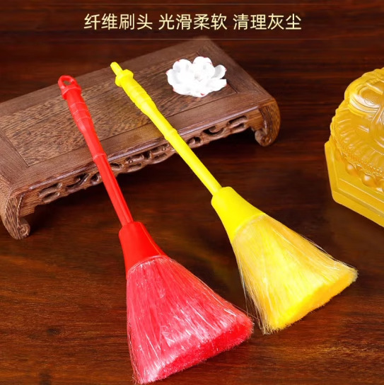 Buddha Dust Sweeping Dust Duster Cleaning Buddha Scarf Like Cleaning Special Brush Sweeping Ash Broom in Front of Buddha Supplies Wholesale