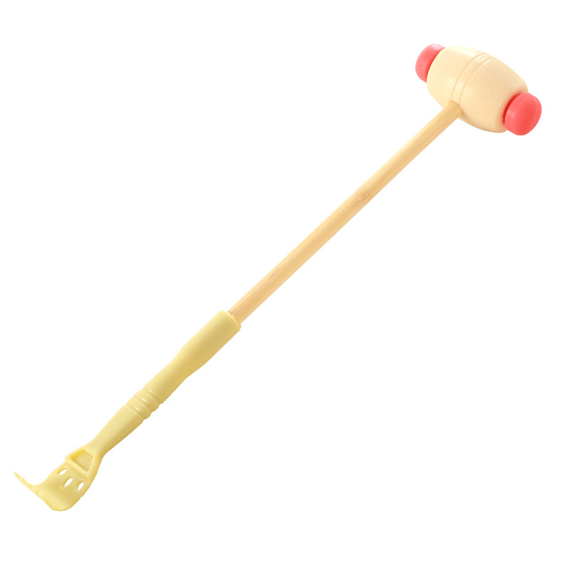 Hand hammer wooden handle plastic massage hammer do not ask for people manual massage hammer tapping hammer back hammer hand Buddha hammer wholesale