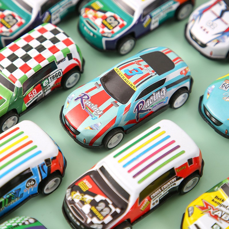 Wholesale Tiktok Popular Alloy Cars, Tinplate Cars, Children's Toys, Simulation Model Ornaments, Bulk Pull-Back Cars, Small Cars