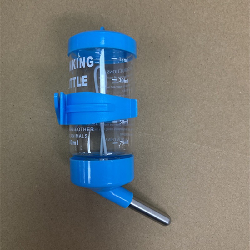 Hamster Water Fountain Pet Golden Bear Rabbit Leak-Proof Stainless Steel Double Ball Water Feeder Hanging Water Kettle Leakage Bag