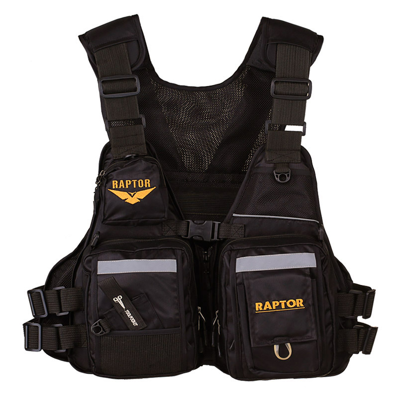 In stock Raptor fishing special buoyancy life-saving clothes multi-pocket rock fishing vest multi-functional sea fishing Survival Vest