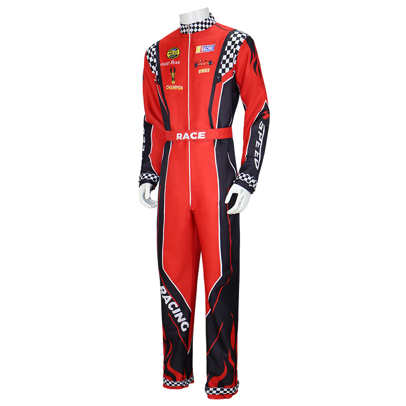 Jujiyuan Cycling Drift Racer Kart Training Suit Beach cosplay Jumpsuit Costume