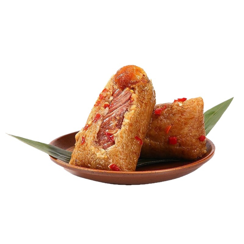 Wholesale of Large Zongzi, Egg Yolk and Meat Zongzi, Vacuum-Packed Chestnut, Plum, Dried Vegetables, Pork Belly and Fresh Meat Zongzi for Breakfast