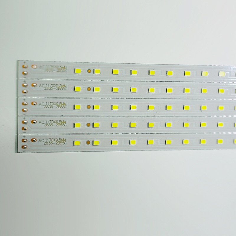 Long Strip 2835 Smd Led Aluminum Substrate Manufacturer Ceiling Lamp Flat Lamp Hard Light Strip Circuit Board Customization