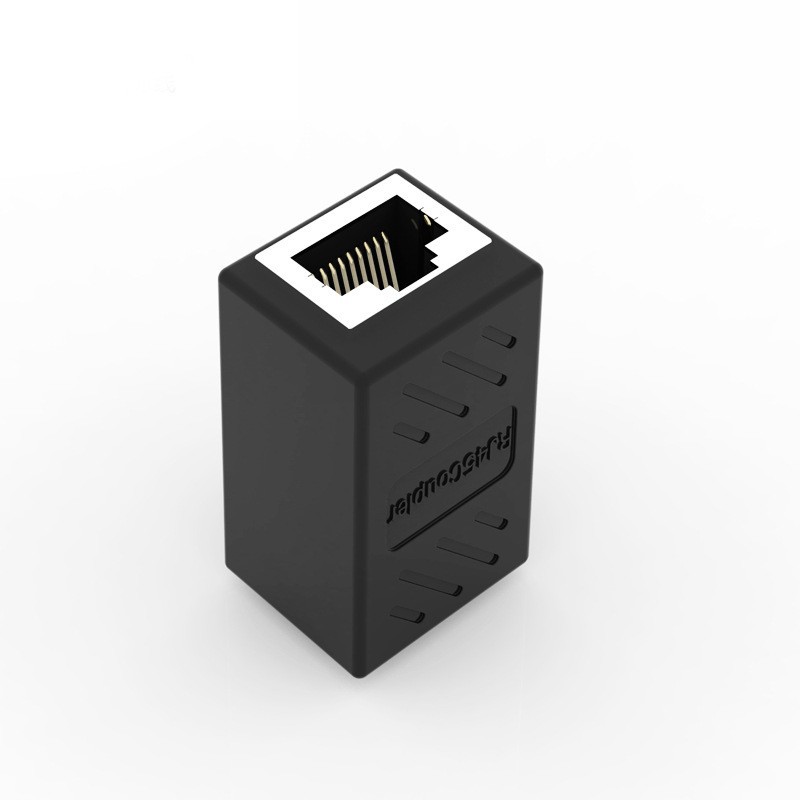 Manufacturer Rj45 Network Cable Connector Coupler Network Dual-Pass Connector 8P8C Shielded Straight-Through Connector Extender Crystal Head