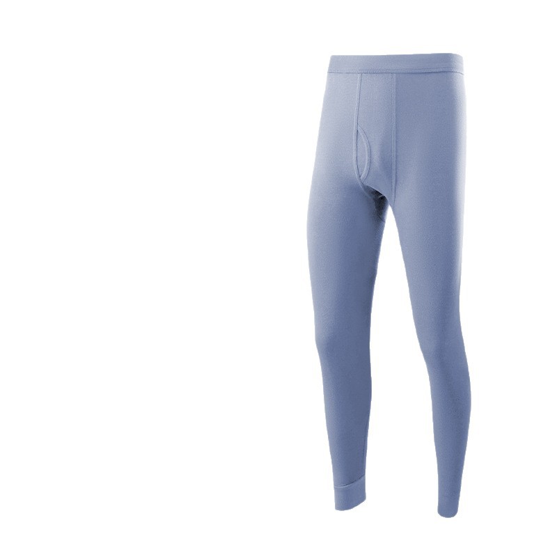 10A Pure Cotton Autumn Pants for Men, 100% Long-Staple Cotton Men's Base Layer Pants, Thin Style for Autumn and Winter, Warm All-Cotton Knit Pants