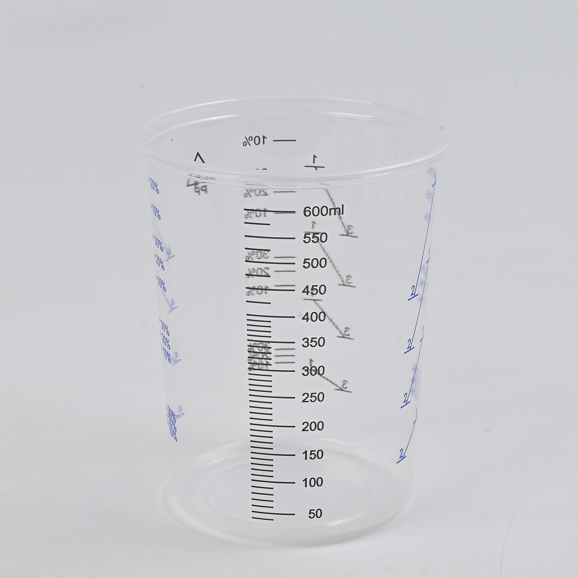 Pps Paint Mixing Cup Measuring Cup Transparent Plastic Paint Mixing Cup Disposable Transparent Formula Paint Mixing Cup Pp Paint with Scale
