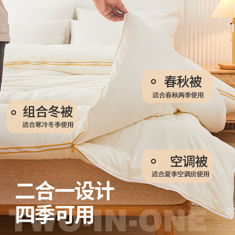 Class a Tongxiang Cotton Silk Quilt Mother's Quilt Pure Cotton Quilt Spring & Fall Quilt Thickeneded Winter Quilt Student Dormitory Air-Conditioned Quilt