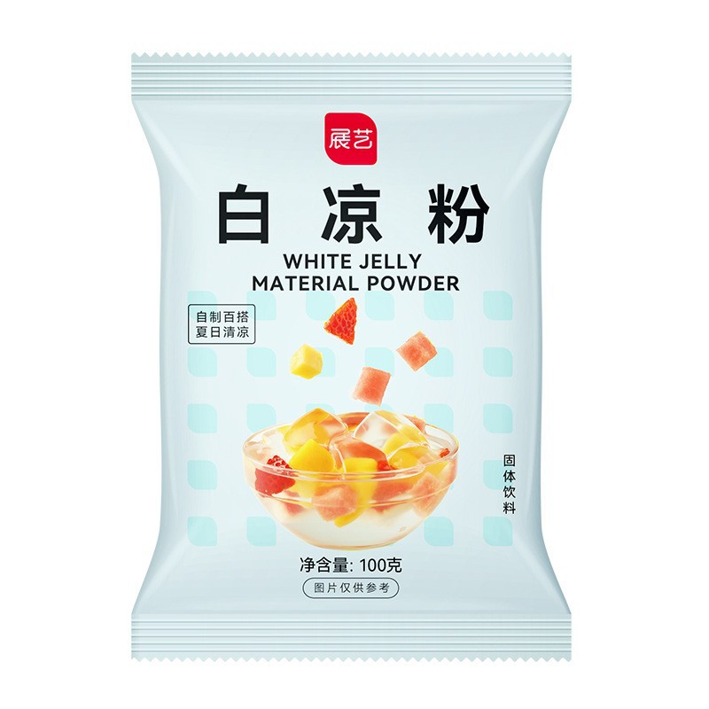 Порошок белого желе Жаньи 100г, домашний порошок желе для детей, порошок для молочного чая