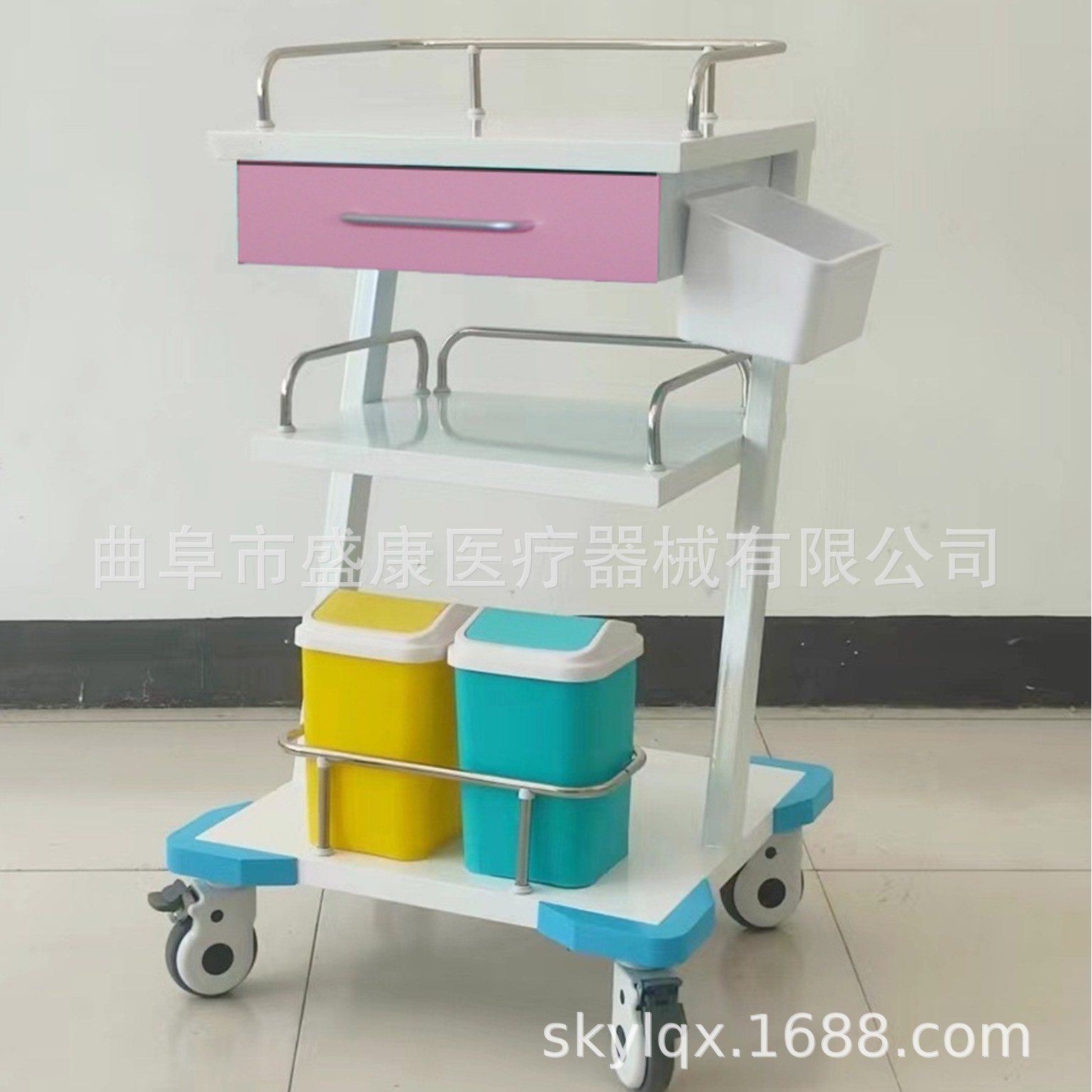 Steel-Plastic Instrument Cart, Multi-Functional Treatment Cart, Electric Knife Instrument Cart, Multi-Layer Treatment Cart, Mobile Instrument Cart