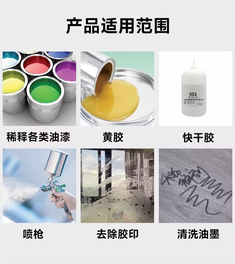 Free Shipping Thinner, Cleaning Agent, Paint Glue, Ink Thinner, Diluting Liquid, Glue Remover, Paint Remover, Organic Solvent