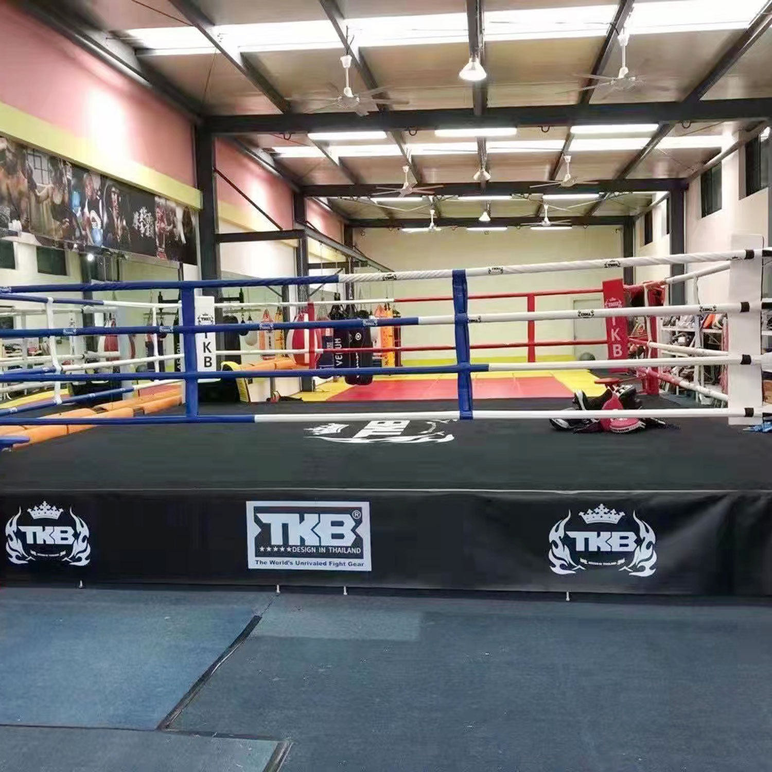 Customized Boxing Ring Fighting Cage Boxing Ring Sanda Boxing Ring Floor-Standing Boxing Ring for Fighting Competitions
