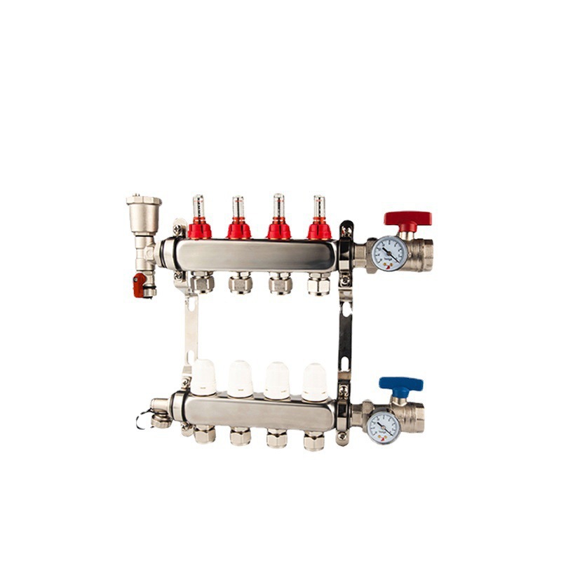 Набор распределителей воды для теплого пола из нержавеющей стали 304, полный комплект, аксессуары для геотермального распределителя воды, оптовая продажа