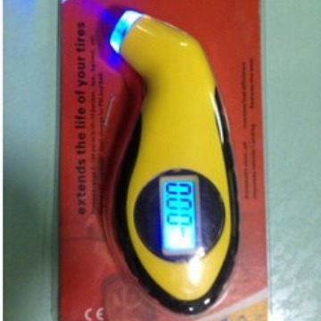 Vehicle-mounted high-precision monitoring automobile tire pressure gauge digital display barometer electronic digital display tire pressure gauge with light