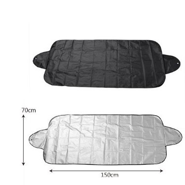 Зимний солнцезащитный чехол с хлопком, толстый полукруглый чехол для автомобиля, переднее лобовое стекло, анти-утренний снег, защита от птичьего помета