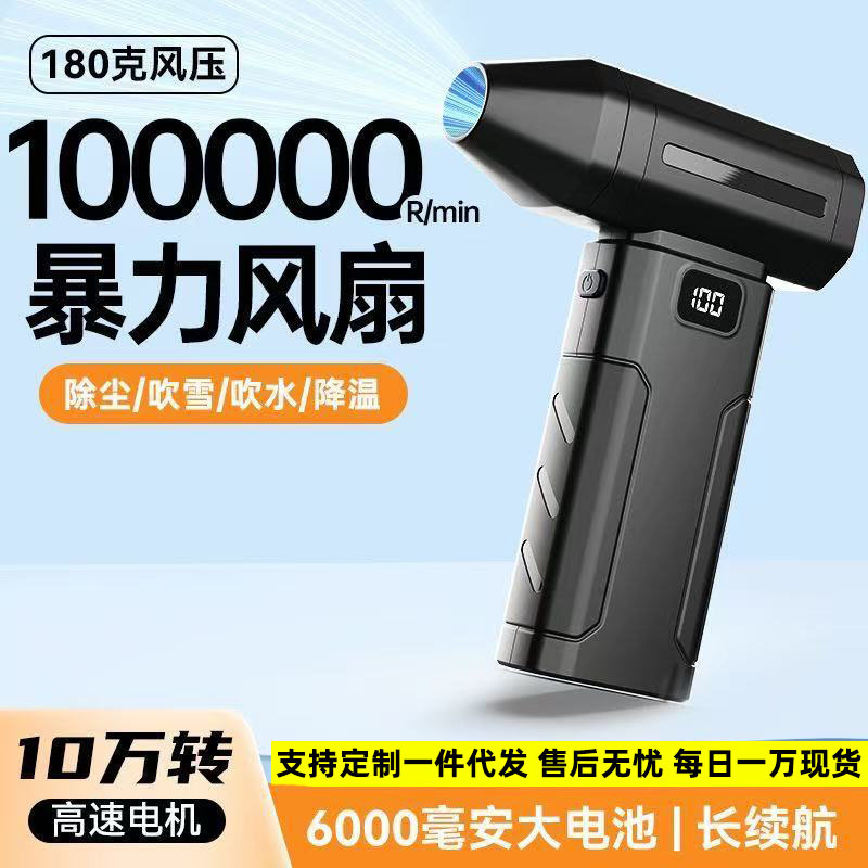 Новый кросс-браузерный вентилятор X8, высокоскоростной, снежный, для автомобиля, портативный, турбинный, беспроводной фен