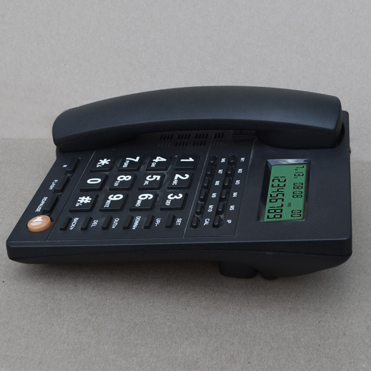 Factory Direct Sales English Telephone Hotel Guest Room Wired Telephone Landline Caller Id Phone Battery-Free