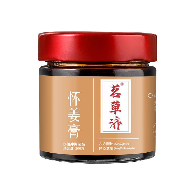 Mingcao Ji Donkey Hide Gelatin, Ginger and Jujube Paste, Red Dates, Wolfberry, Ginger, Brown Sugar, Ginger Tea, Girls' Jujube Paste 200g Bottled
