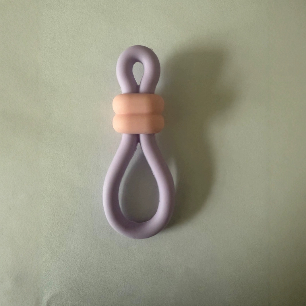 Color silicone cable tie cup with hanging buckle DIY