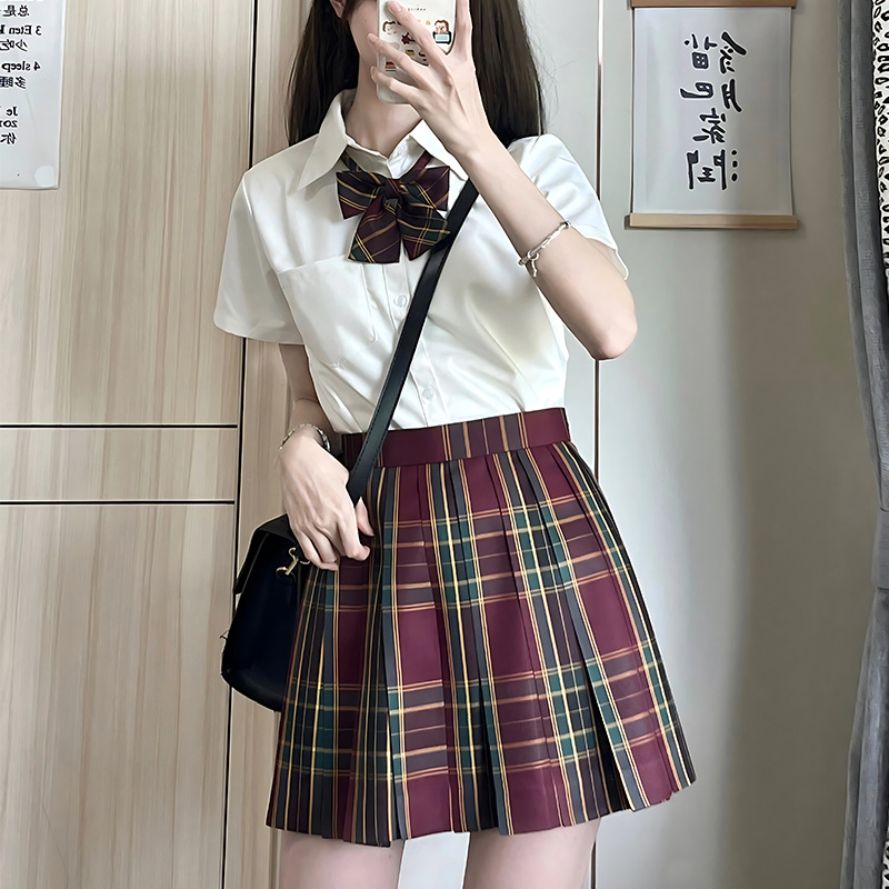Jk Uniform Paid Skirt Original Genuine Short Skirt suit Women's Summer Japanese College Style Pleated Skirt Skirt Spring and Autumn