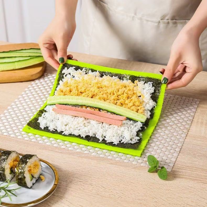 Imitation Bamboo Japanese Sushi Roll Tool Silicone Sushi Roll Mold Commercial Seaweed Sushi Seaweed Rice Special for Making
