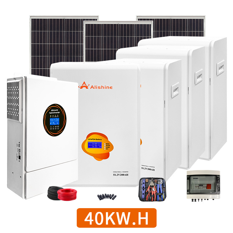 Cross-Border Supply of 5-60 Degree Full Set of Photovoltaic Off-Grid Household Power Supply Energy Storage Batteries for Household Energy Storage Solar Power Generation
