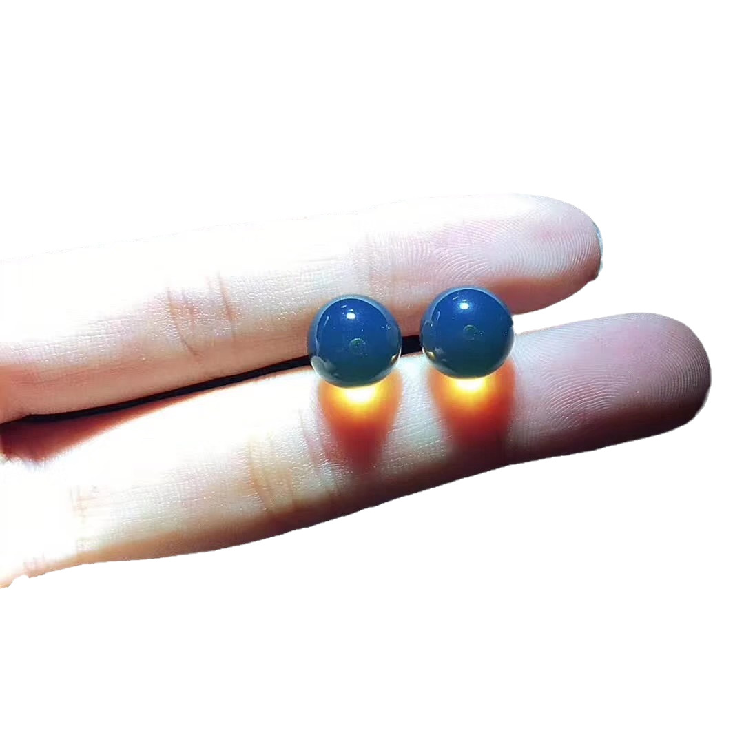 4-9mm Mexican Lamper S925 Silver Earrings Simple Joker Source Style Earrings Live Supply