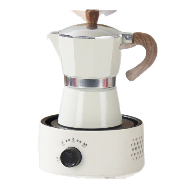 Business Hand-Brewed Coffee Pot, Moka Pot Gift Box Set, Souvenir Gift with Engraved Logo, Company Annual Meeting Customer Gift