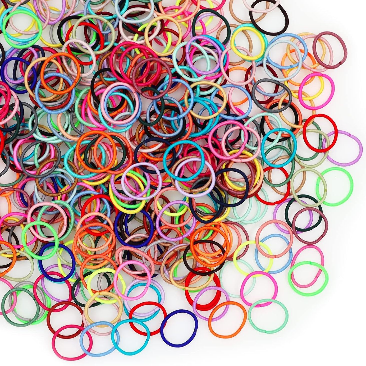 European and American Kidsren's Small Rubber Band Baby Colorfulful Hair Band Hair Rope High Elastic Rubber Band Headband DIY Hair Accessories Headdress