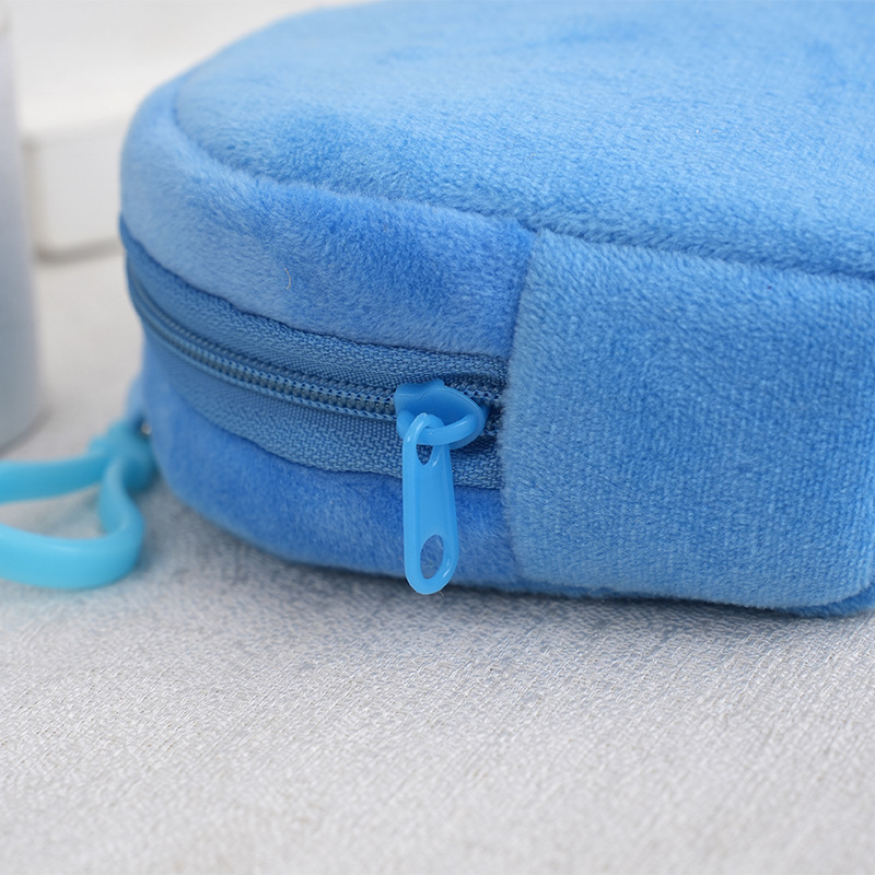 Candy color plush small schoolbag solid color backpack simple cute solid color coin bag backpack ID card bag wholesale