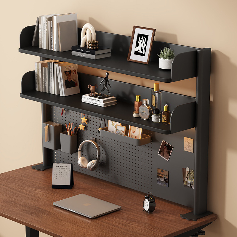 Cross-Border E-Sports Style Multi-Layer Hole Board Storage Rack Student Study Desk Bookshelf Office Computer Desktop Storage Rack