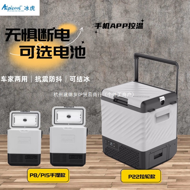 Бесплатная доставка автомобильного холодильника Ice Tiger, портативного маленького морозильника с перезаряжаемым компрессором 12V24V220V