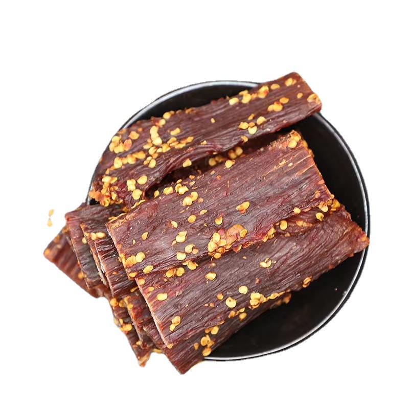 Pork Air-Dried Meat, Street Stall Exhibition in Jianghu, Five-Spice Spicy Pork Tenderloin Air-Dried